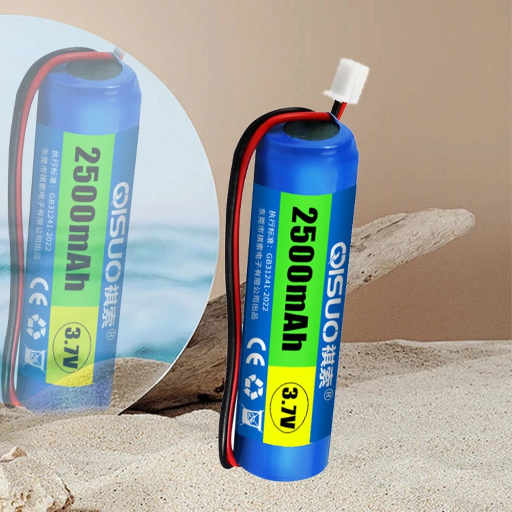 3.7V 2500mAh 18650 Li-ion Battery with XH2.54-2P Connector & Protection Circuit – Ideal for Fishing Lights