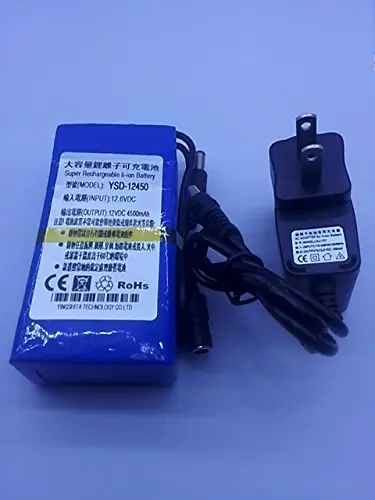 Jeada  1PC 12V 4500mAh DC Lithiumion Rechargeable Battery