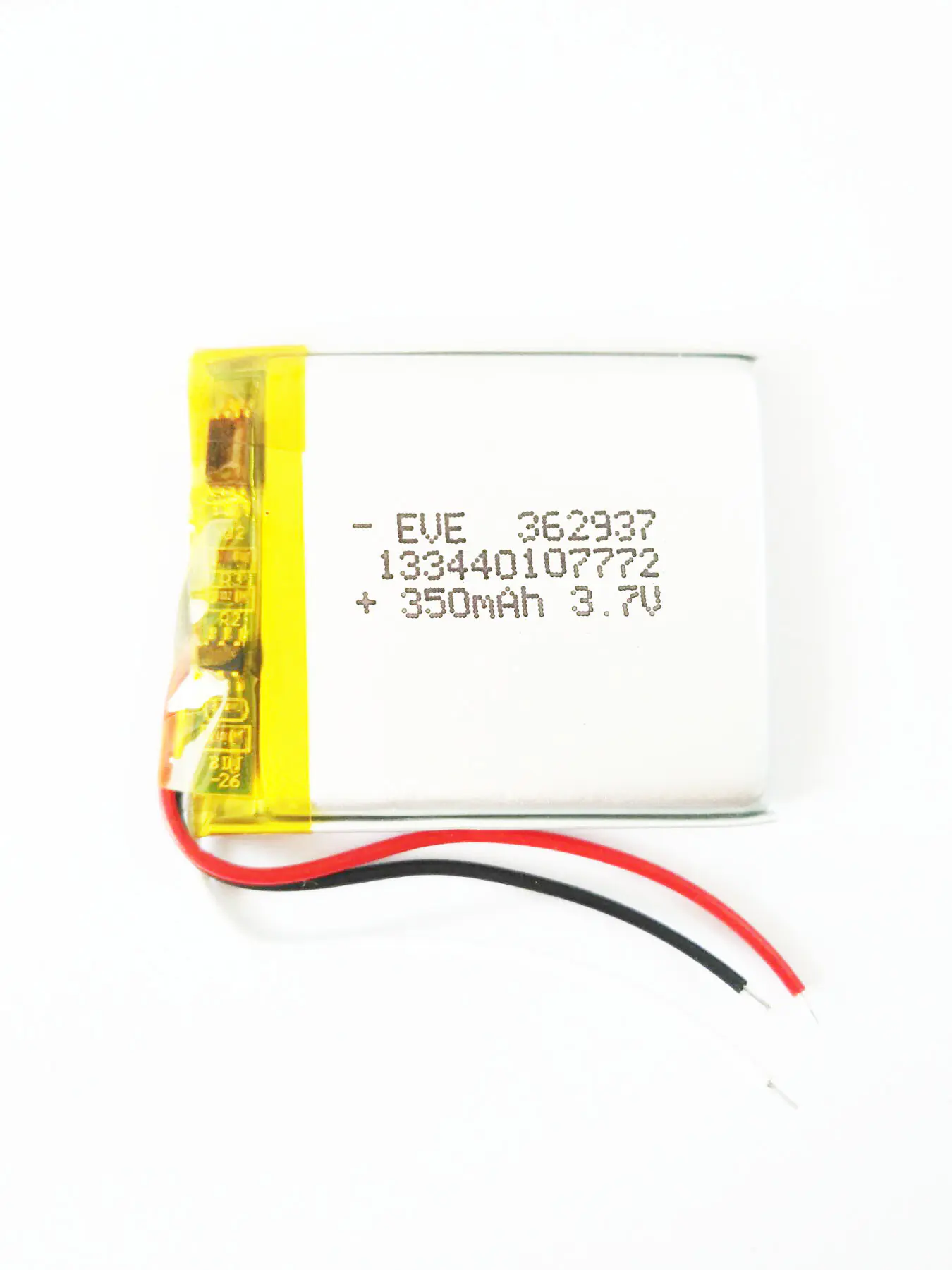 Jeada 2PCS 362937 3.7V 350mAh Polymer Battery with PCM Rechargeable Battery