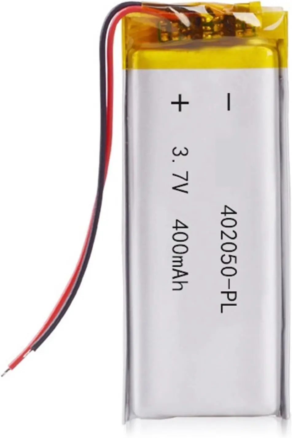 Jeada 2PC 402050 3.7V 400mAh Polymer Lipo Battery with PCM Rechargeable Battery
