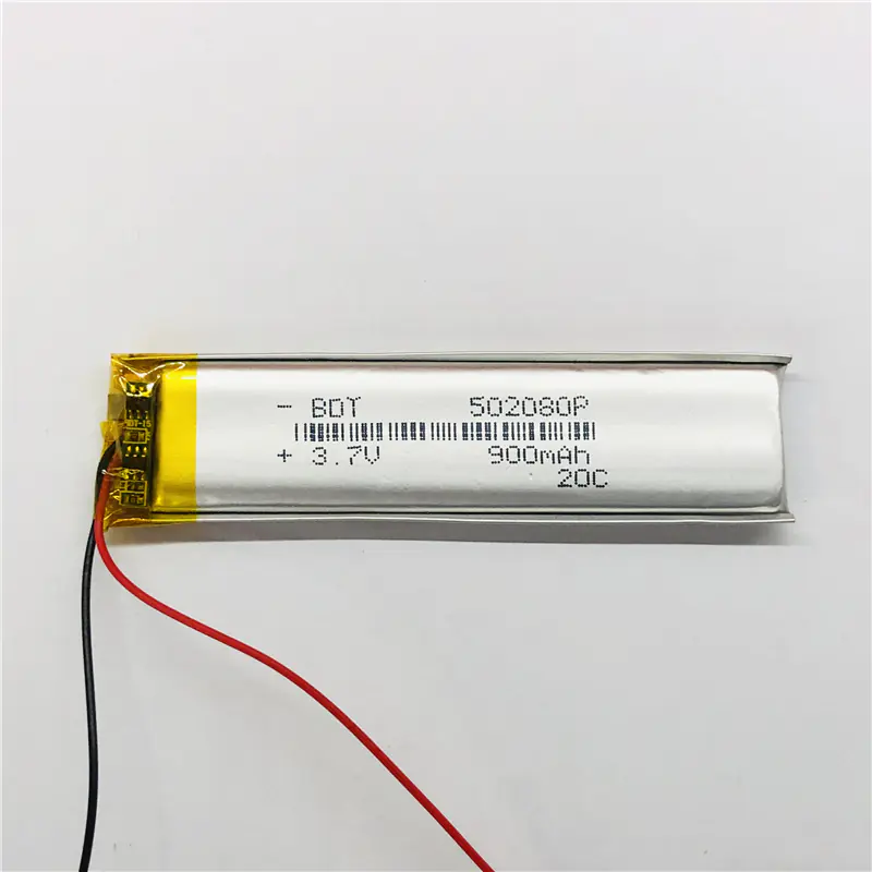 Jeada 1PC 502080 3.7V 900mAh Polymer Battery with PCM Rechargeable Battery