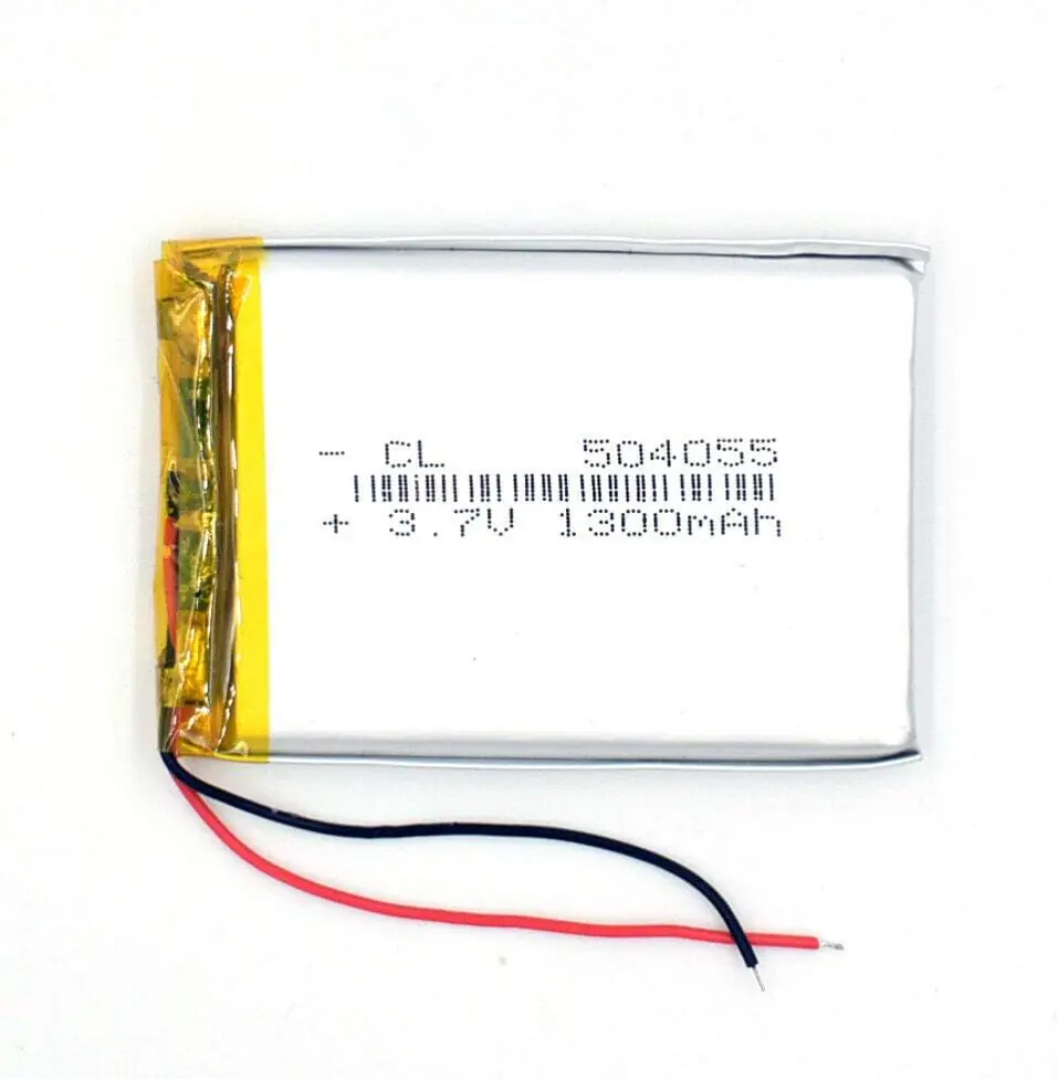 Jeada 3.7V 1300mAh 504055 Battery Li-ion Li-Polymer Rechargeable for Camera MP3 MP4 Speaker