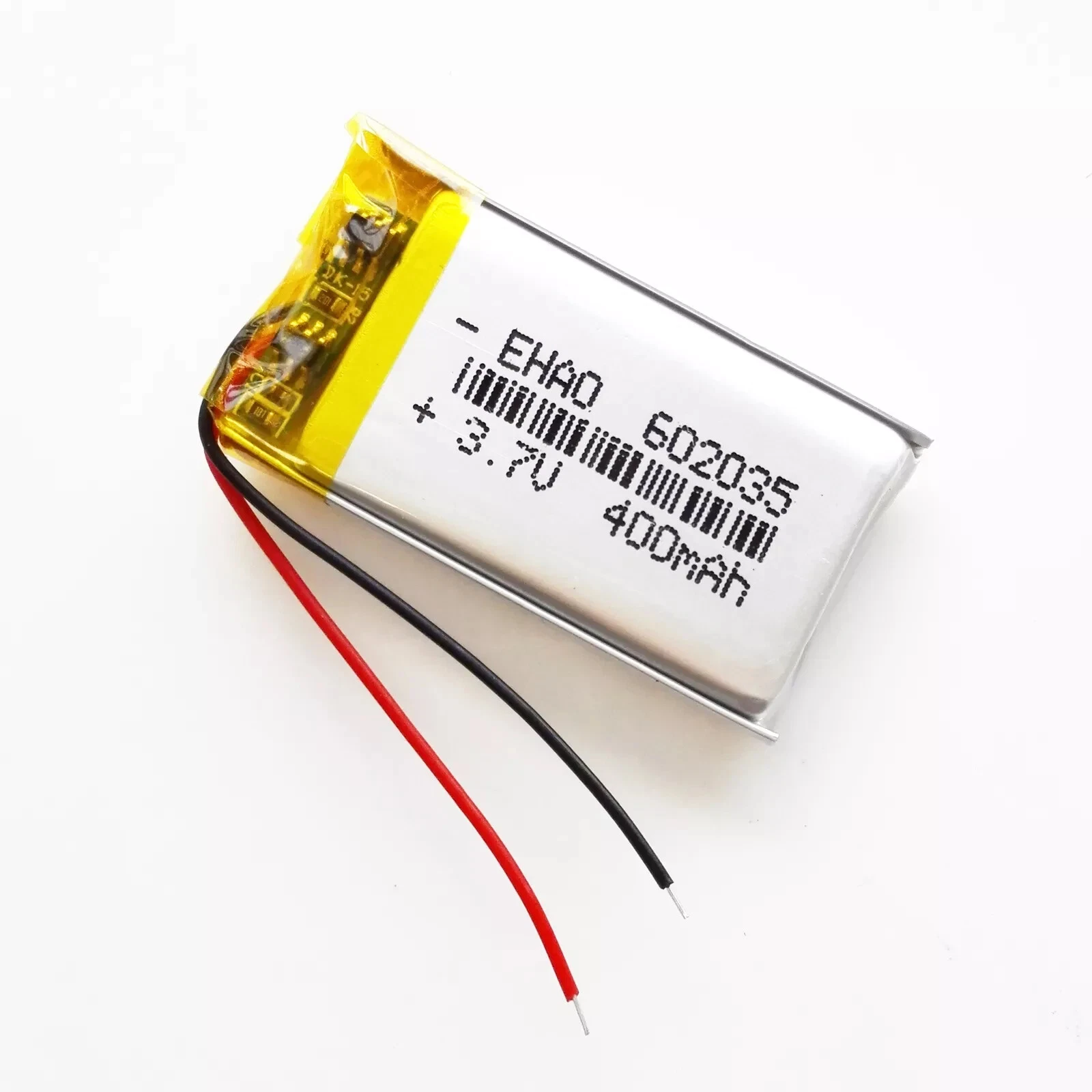 Jeada 2PCS 602035 3.7V 400mAh Polymer Battery with PCM Rechargeable Battery